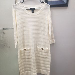 Cream Sweater Dress